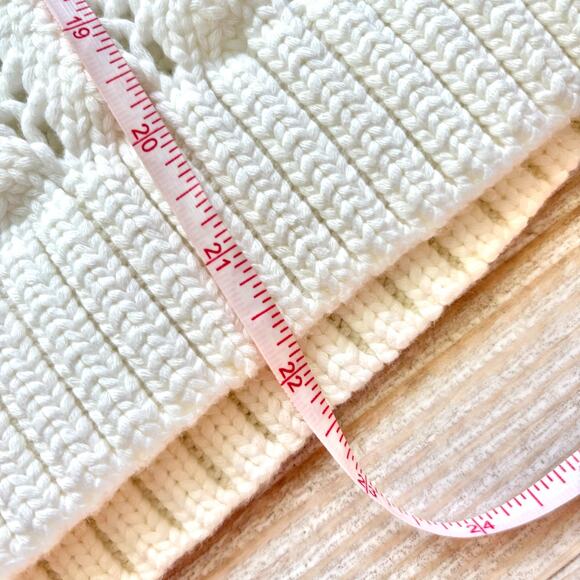 Haven Well Within Open Stitch Johnny Collar Sweater | Ivory Size Medium - Picture 6 of 6